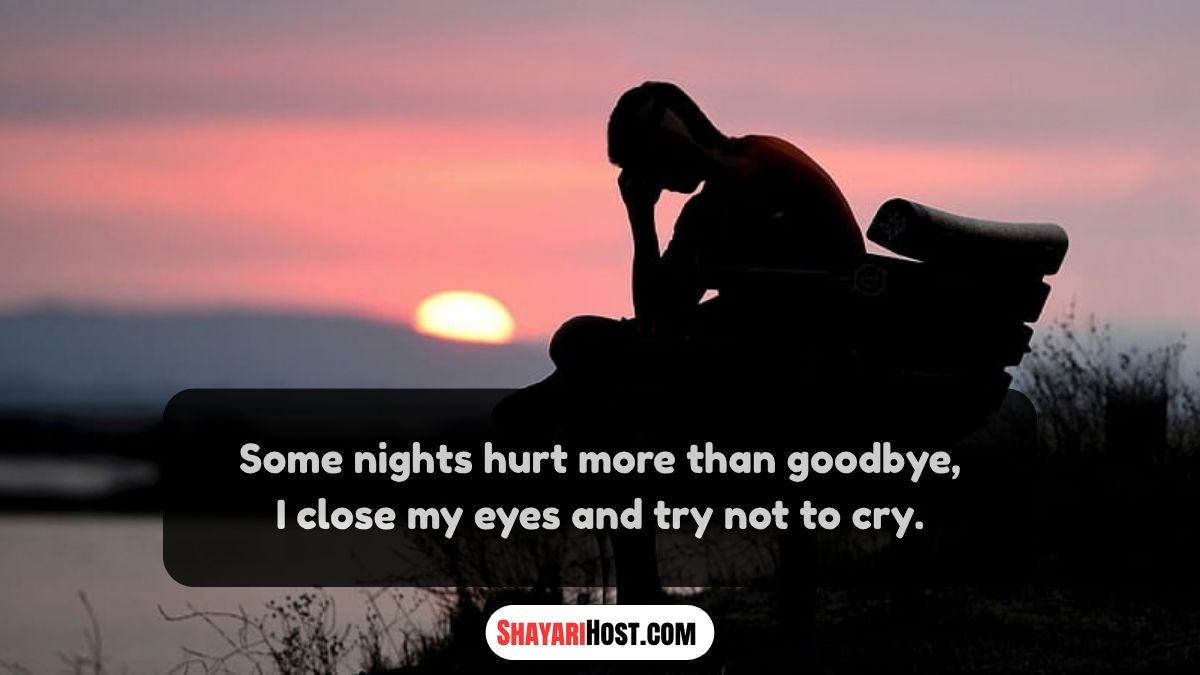 2 Lines Broken Heart Alone Sad Shayari in English