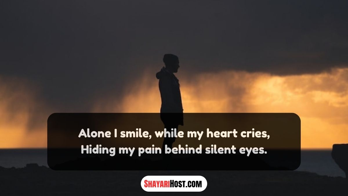 Alone Sad Shayari in English 2026