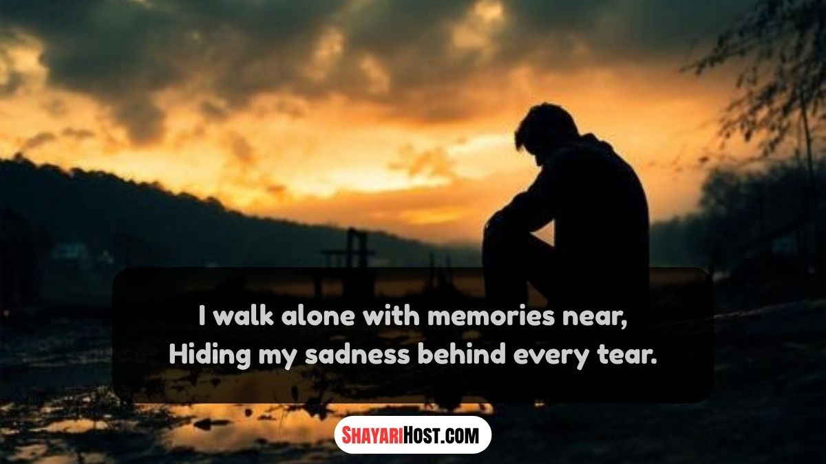 Broken Heart Alone Sad Shayari in English