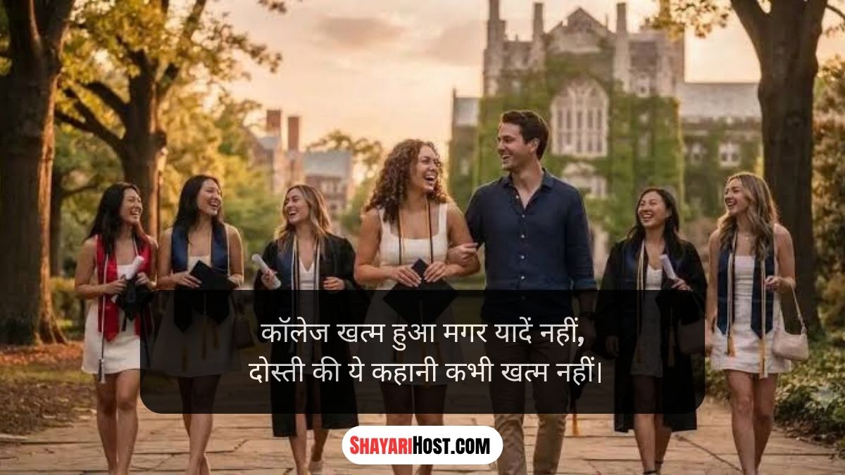 College Last Day Shayari in Gujarati