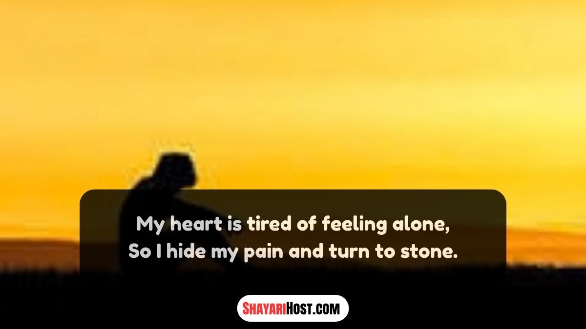 Feeling Alone Sad Shayari in English