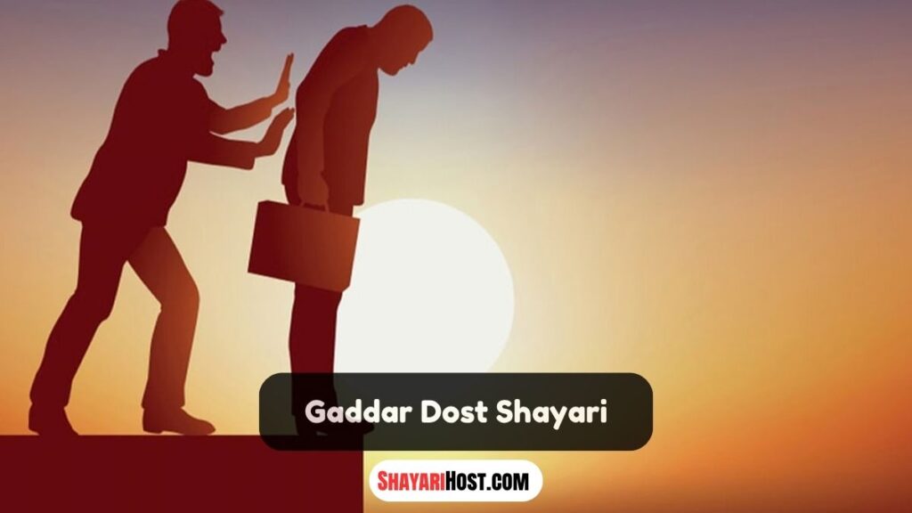 Gaddar Dost Shayari