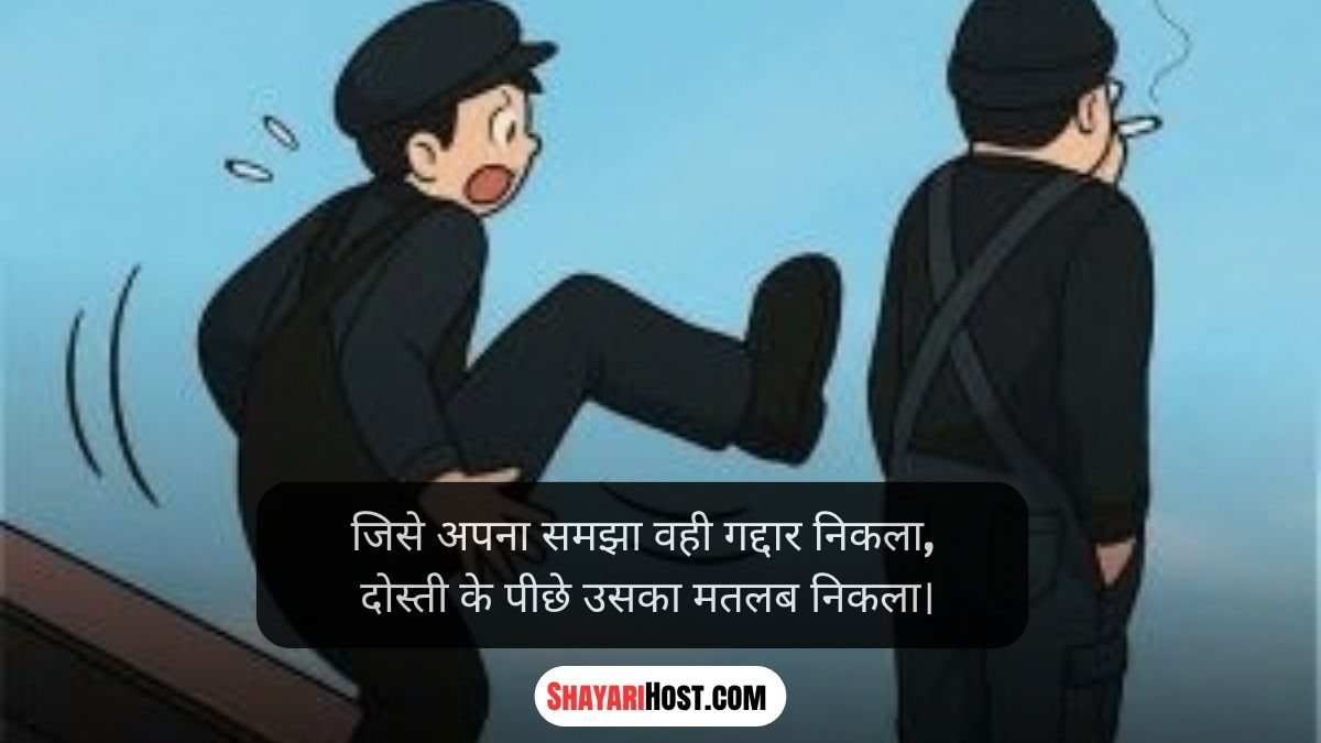 Gaddar Dost Shayari 2 Line