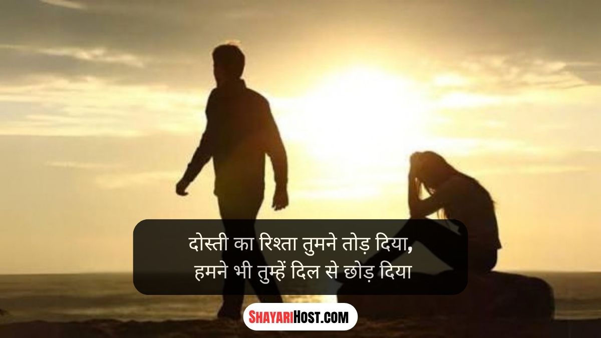 Gaddar Dost Shayari In Hindi 2 Line