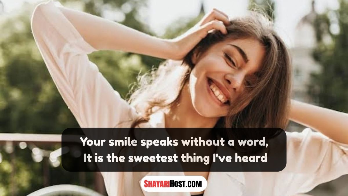Girl Smile Shayari In English