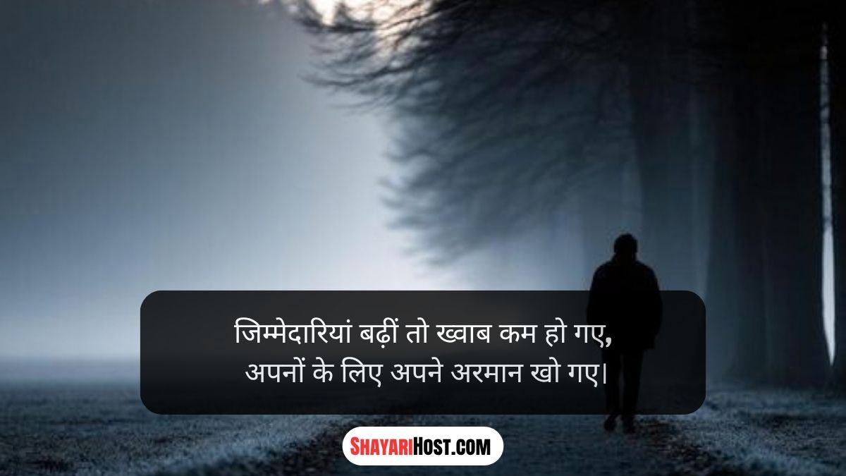 Jimmedari Shayari 2 Line Hindi