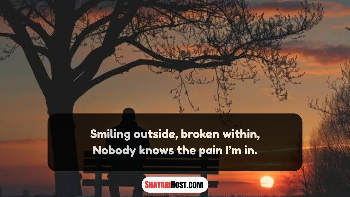 Painful Alone Sad Shayari in English