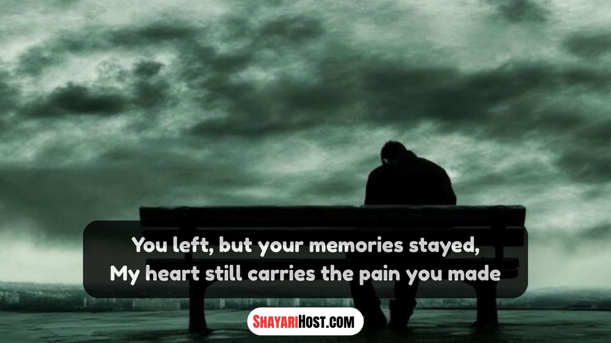 Sad Heart Touching Shayari in English