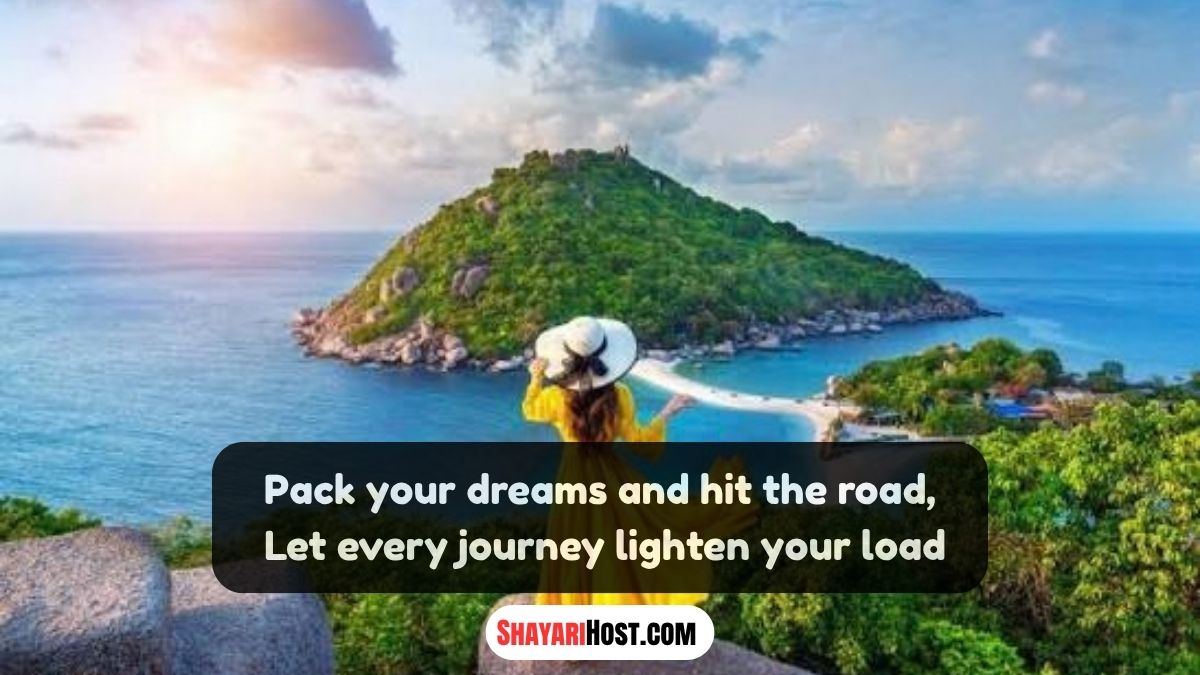 Travel Shayari 2 Line English