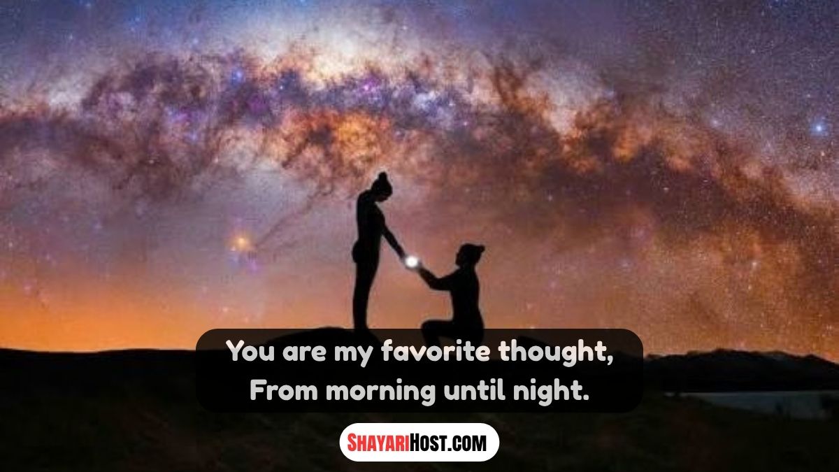 2 Line Propose Shayari In English For Boyfriend