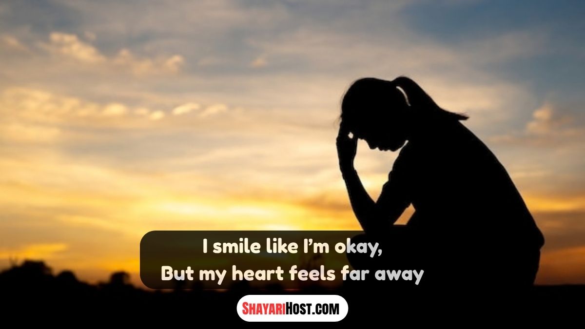 2 Lines Girl Sad Shayari English