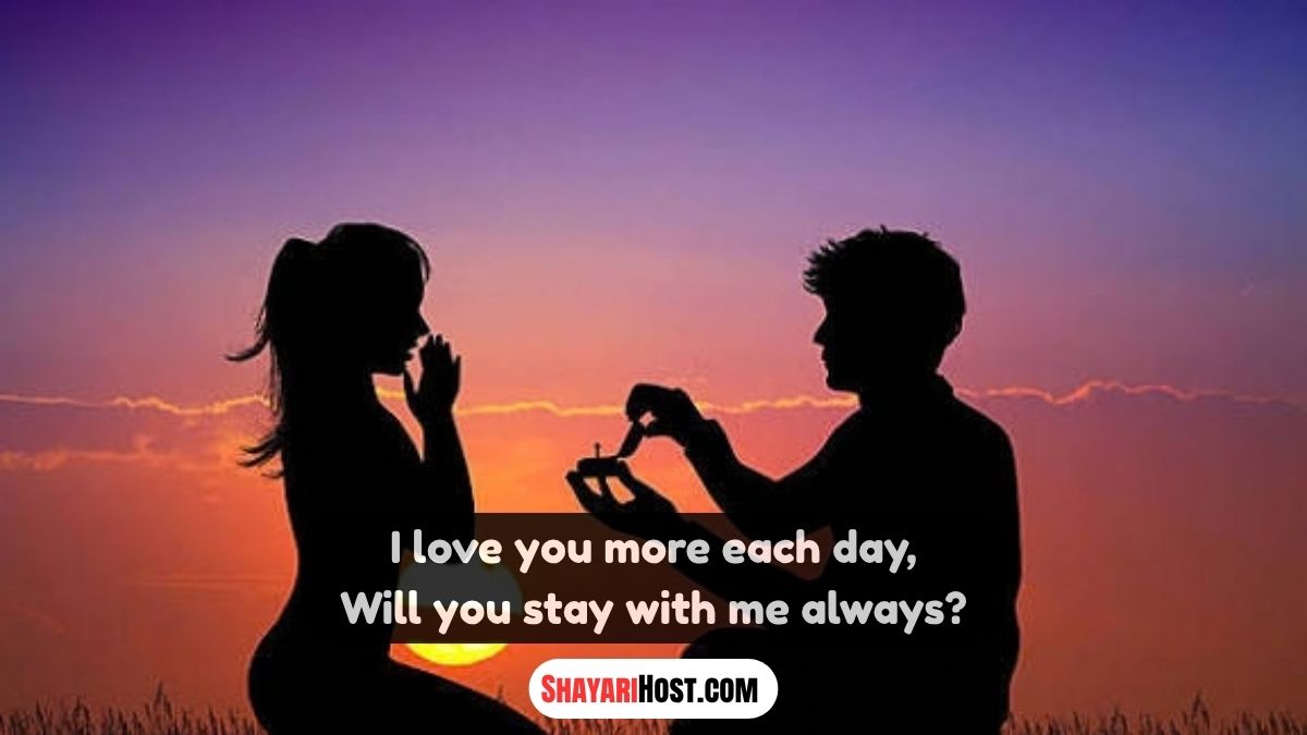 Crush Propose Shayari In English