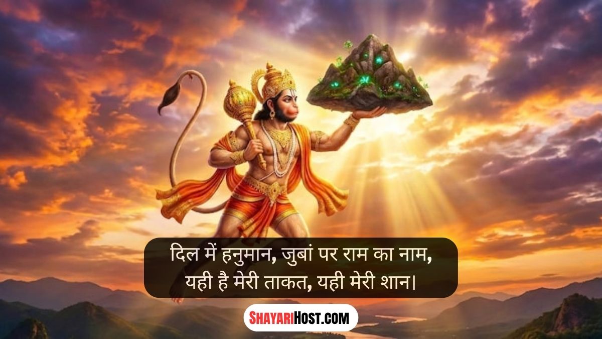 Hanuman Ji Shayari 2 LINE Attitude 2026
