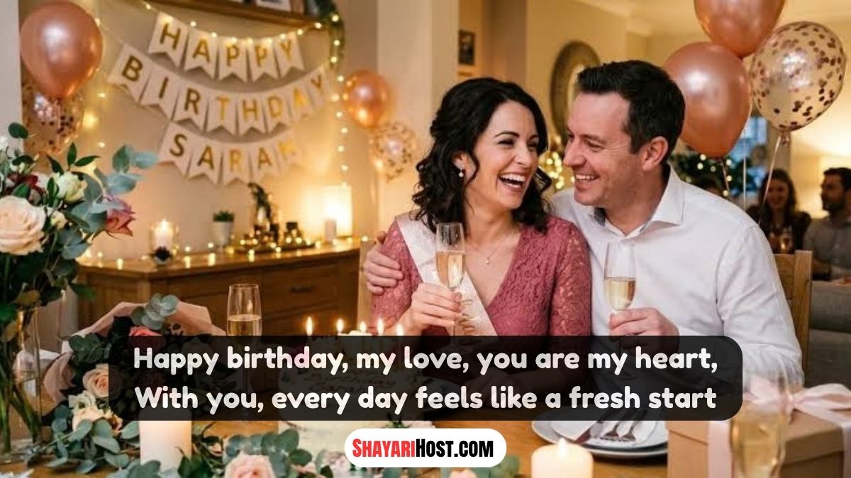 Happy Birthday My Love Shayari In English 2026