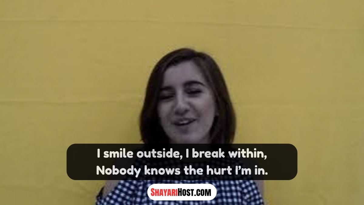 Hurt Fake Smile Shayari