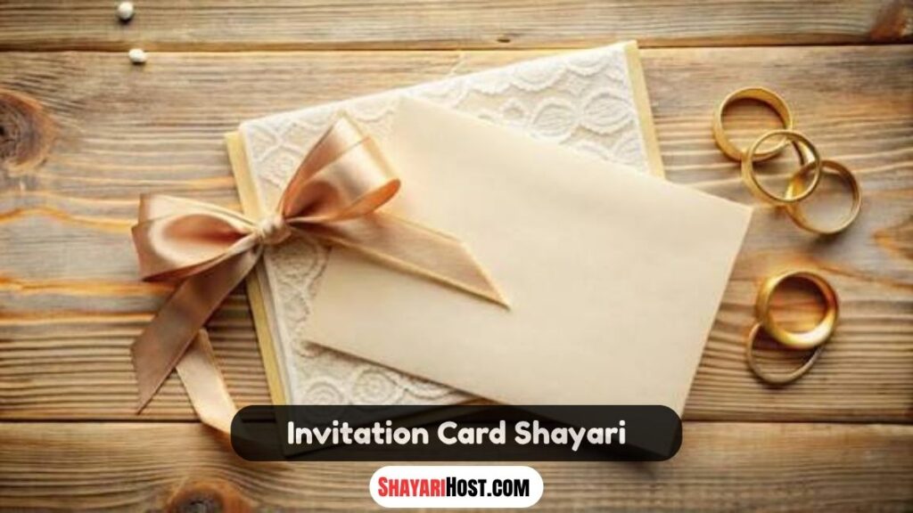 Invitation Card Shayari