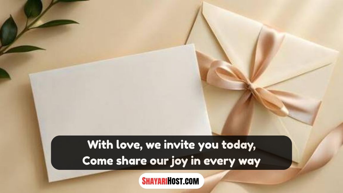 Invitation Card Shayari 2026