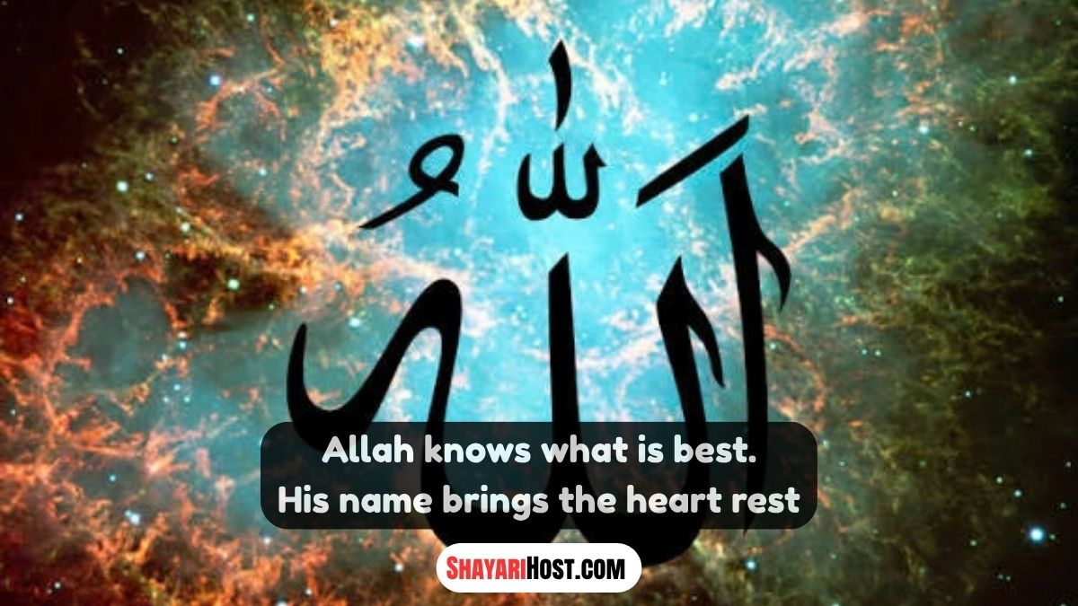 Love Allah Shayari In English