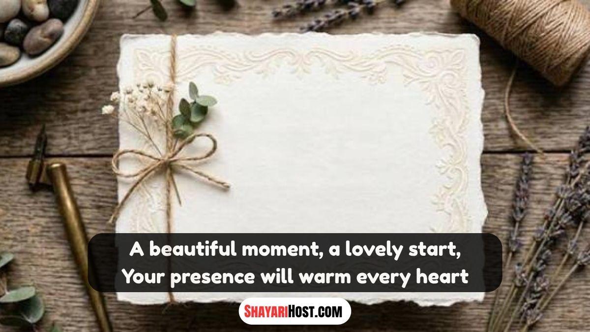 Muslim Wedding Invitation Card Shayari In Hindi