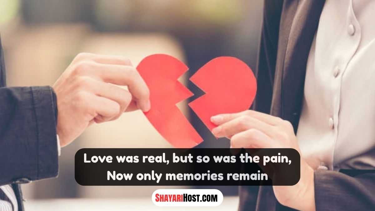 Sad Breakup Shayari In English