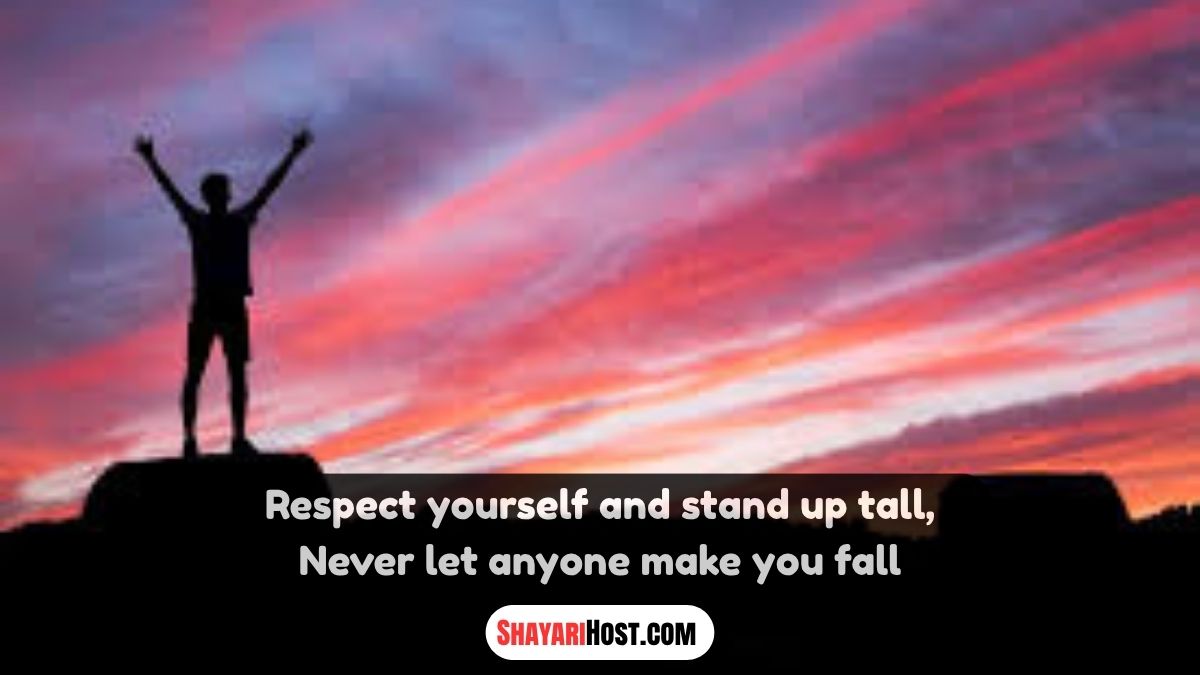 Self Respect Shayari In Hindi Font