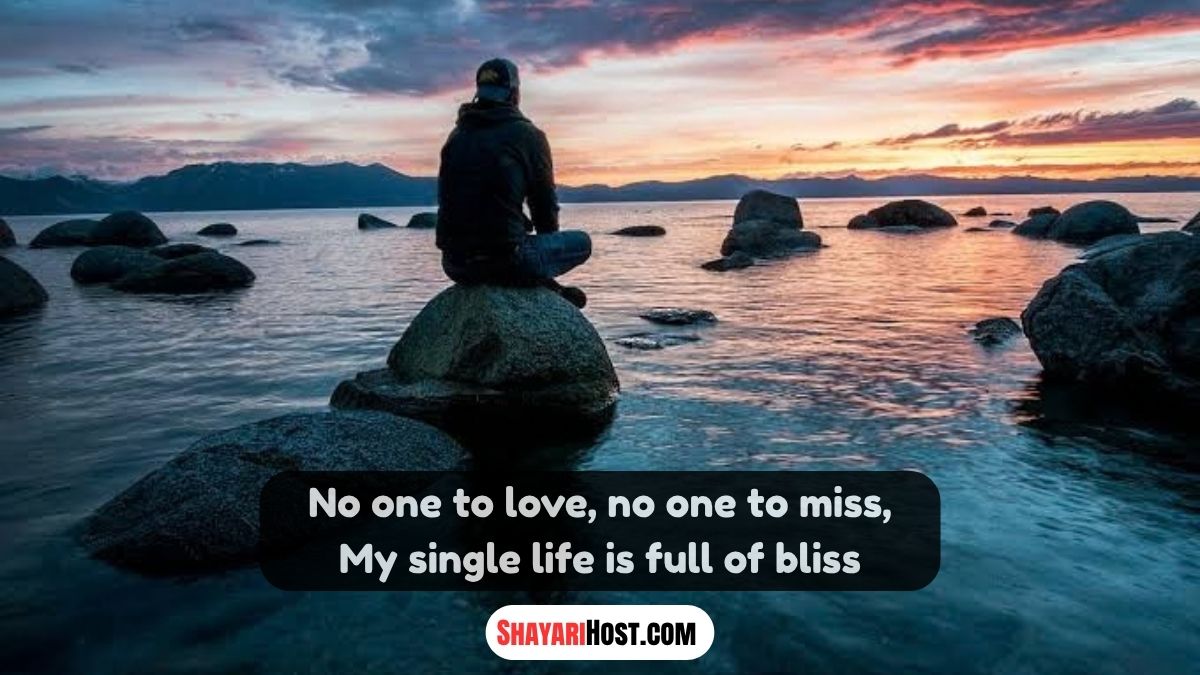 Single Life Shayari In English Attitude