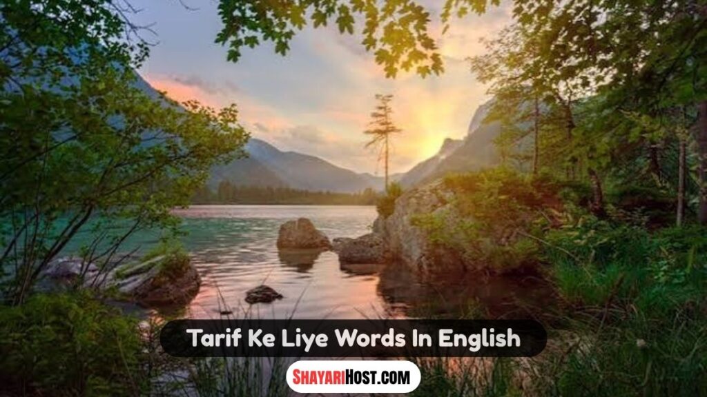 Tarif Ke Liye Words In English
